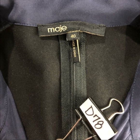 Maje Fit and Flare Dress Colorblock - Picture 5 of 5